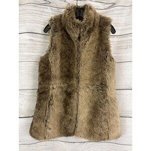 Banana Republic Faux Fur Vest Size Size S